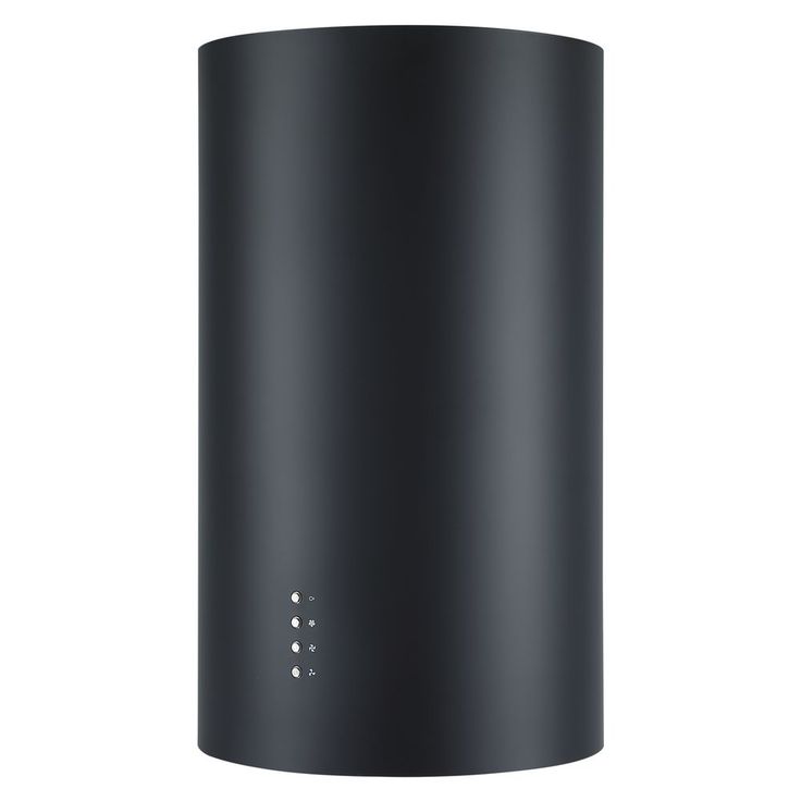 Cookology CYL351BK 35cm Black Cylinder Kitchen Cooker Hood, Island