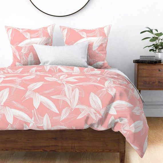 Tropical Duvet Cover Coco Palms White Tropical Duvet Cover Coco Palms White
