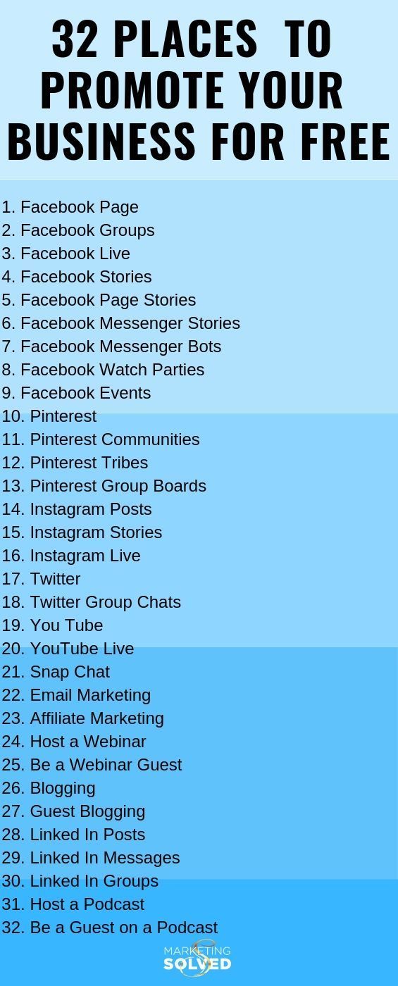 32 Places You Can Promote Your Business For Free Social 32 Places You Can Promote Your Business For Free Social