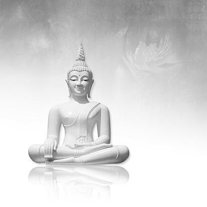 Buddha On White BW Wallpaper Buddha On White BW Wallpaper