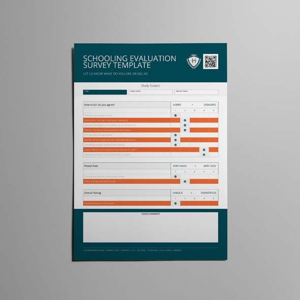 schooling evaluation survey template