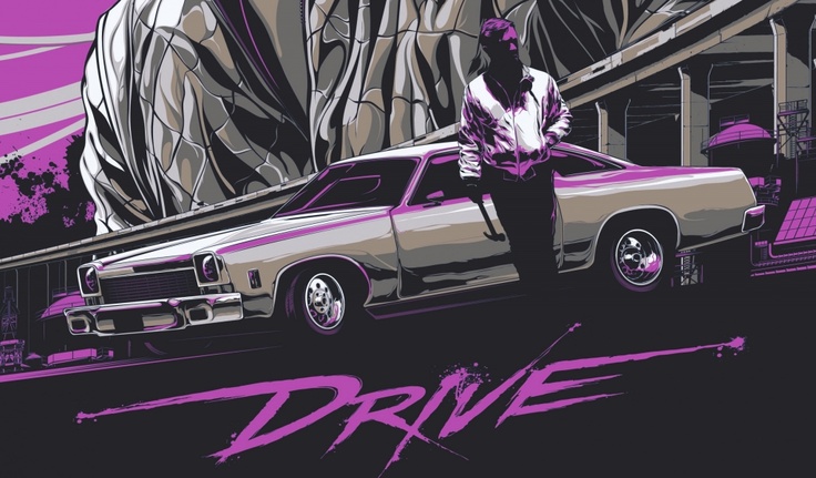 Drive Wallpaper Movie Wallpapers Wallpaper Retro