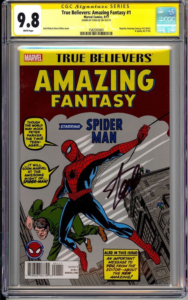 AMAZING FANTASY 15 FACSIMILE FAX EDITION VARIANT NM SPIDERMAN