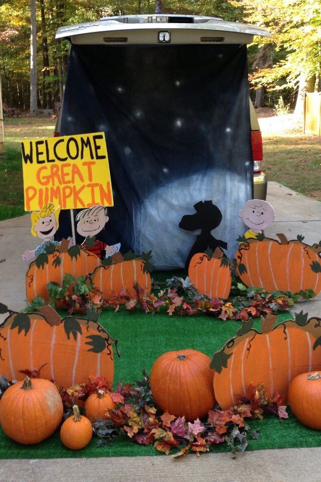 it s the great pumpkin charlie brown trunk or treat