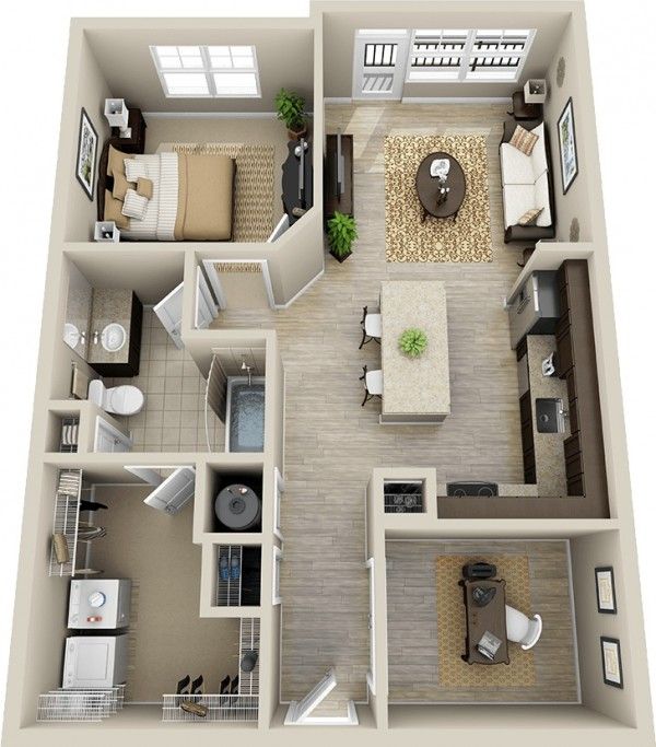 1 Bedroom Apartment Floor Plans With Walk In Closet 92 best apartments designs images on pinterest | architecture 1 Bedroom Apartment Floor Plans With Walk In Closet 92 best apartments designs images on pinterest | architecture