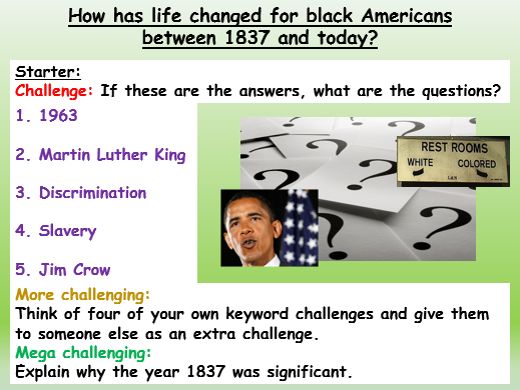 black history questions and answers