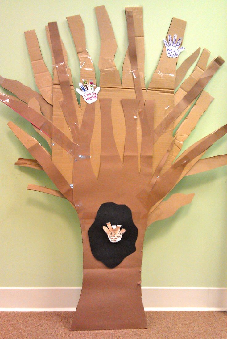 Lets Go Chipper Craft Make A Helping Hand Tree