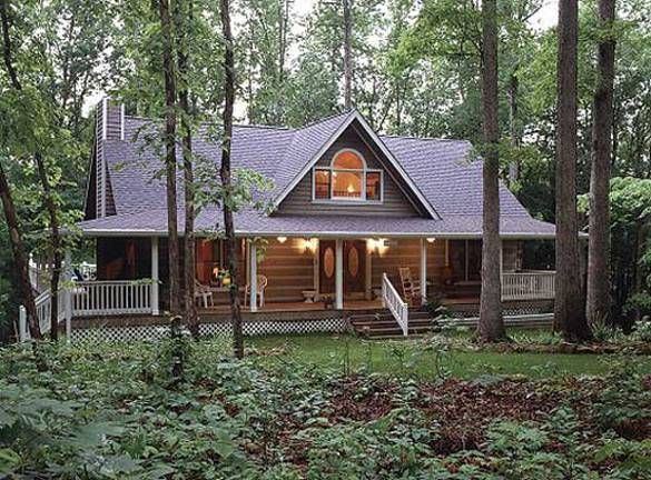 Livingston Log Home Plan by Honest Abe Log Homes, Inc.