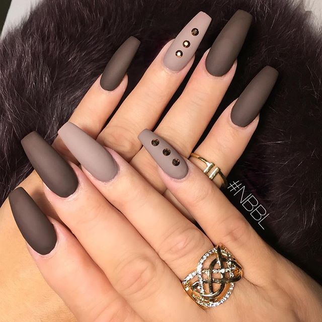 716 Best NAILS Images On Pinterest Cute Nails, Nail Design And Love matte nail color, not that long though - 716 Best NAILS Images On Pinterest Cute Nails, Nail Design And