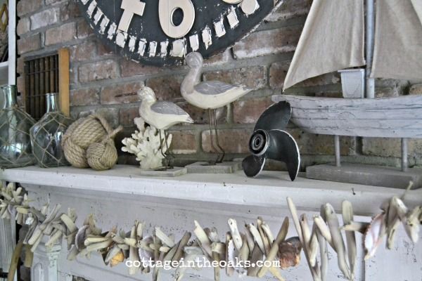 80 Best Home Decor Nautical Images On Pinterest Nautical Mantel For Summer