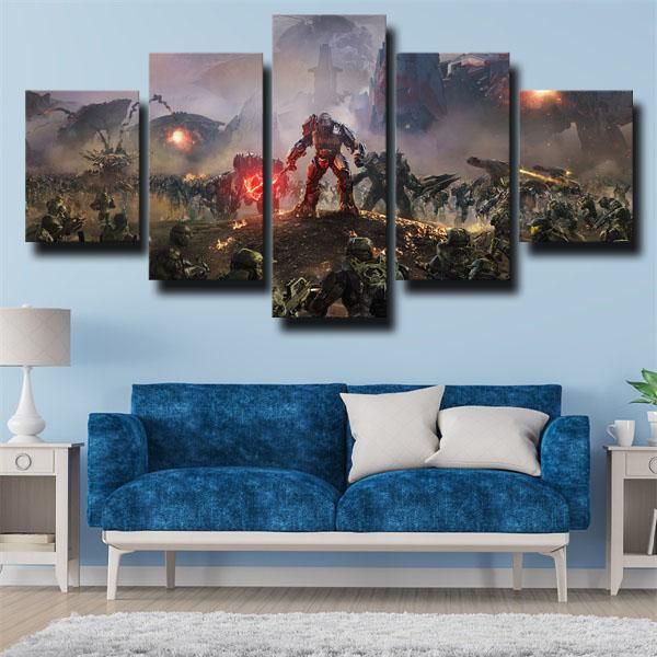 Halo Poster Gaming Canvas Wall Art Canvas Art Wall Decor Customized Canvas Art Canvas Wall Decor