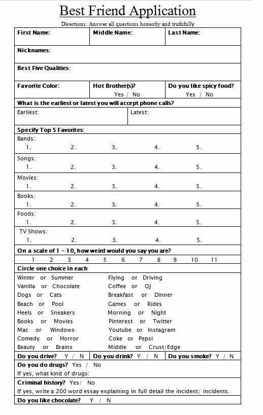 Best 25+ Best friend application ideas on Pinterest Dating - leave application forms Best 25+ Best friend application ideas on Pinterest Dating - leave application forms