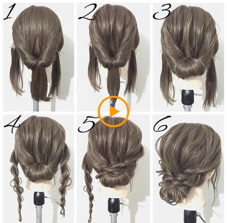 Haar Step By Step Haar Step By Step Easy Hairstyles Medium Hair Styles Elegant Hairstyles