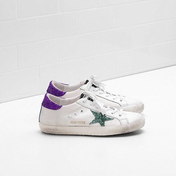 golden goose neon sneakers
