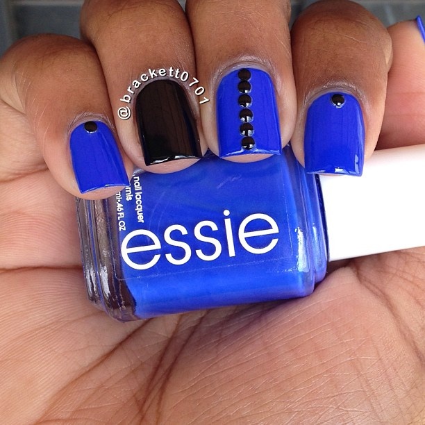 Best 25+ Royal Blue Nails Ideas On Pinterest Royal Blue Nail Royal blue essie nail polish with black details - Best 25+ Royal Blue Nails Ideas On Pinterest Royal Blue Nail