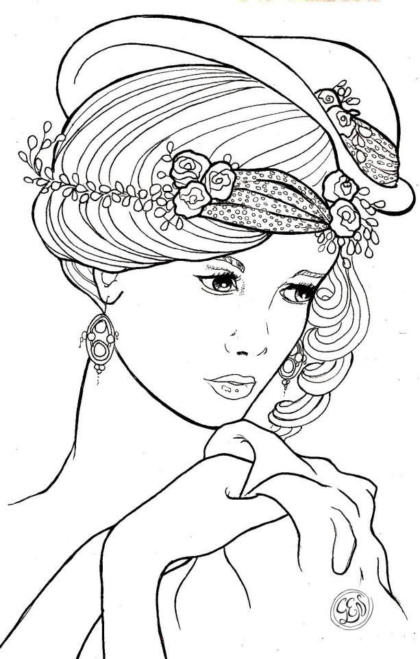 928 best COLORING - WOMEN images on Pinterest - best of coloring page of a hair brush 928 best COLORING - WOMEN images on Pinterest - best of coloring page of a hair brush