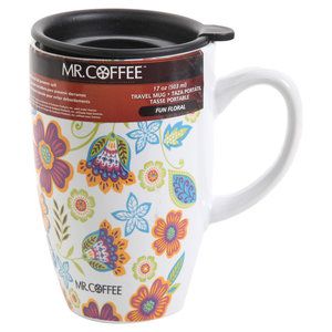 Mr Coffee 17 Oz Fun Fl Mug With Lid Multi Color Apartment Mr Coffee 17 Oz Fun Fl Mug With Lid Multi Color Apartment Wish Ping List Pinterest Kitchen And Ceramics