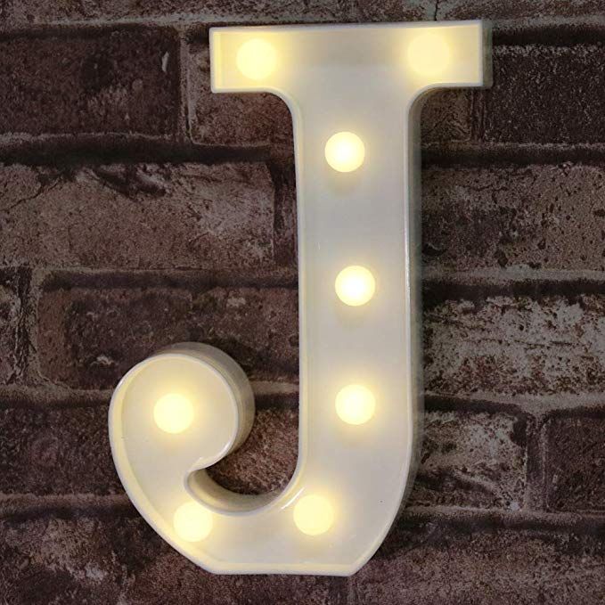 LED Marquee Letter Lights Alphabet Light Up Sign for Wedding Home Party Bar E