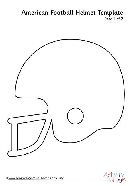 american football helmet template free printables football football template