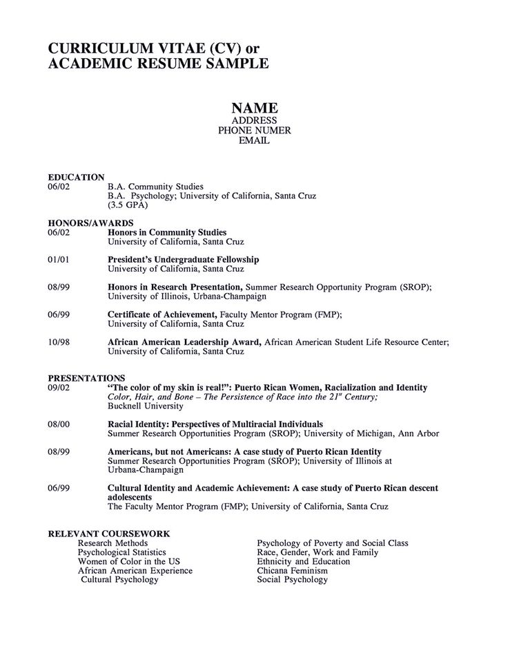 Academic resume sample shows you how to make academic resume outstandingly so the resume will get noticed by the employer. When it gets noticed, then ... academic resume template