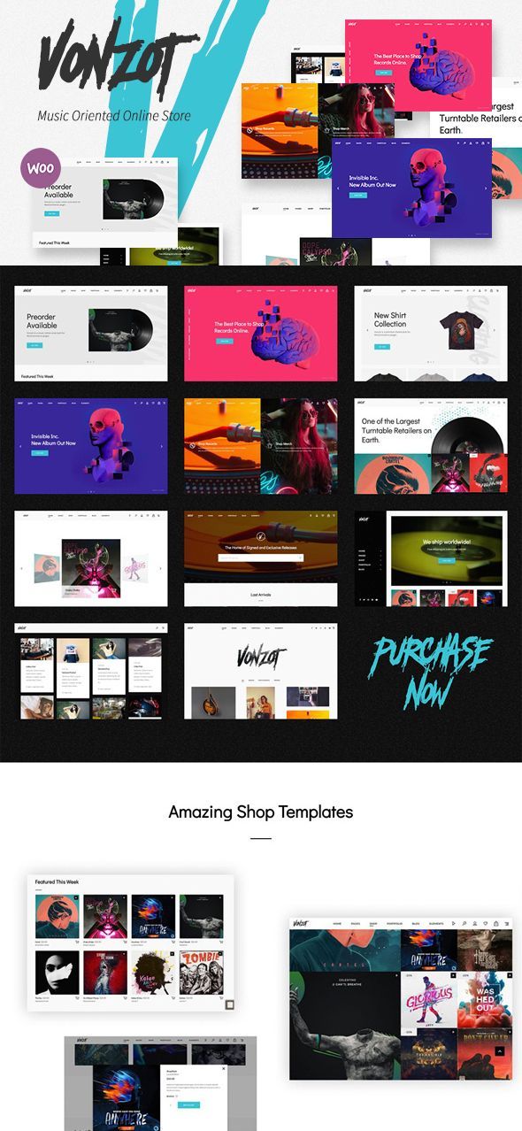 vonzot music oriented woocommerce wordpress theme a modern and woocommerce music store