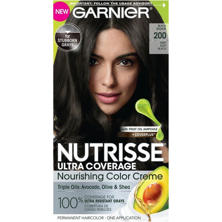 Garnier Nutrisse Ultra Coverage Hair Color, Deep Soft Black (Black Sesame) 200 (Packaging May Vary) - wide 3