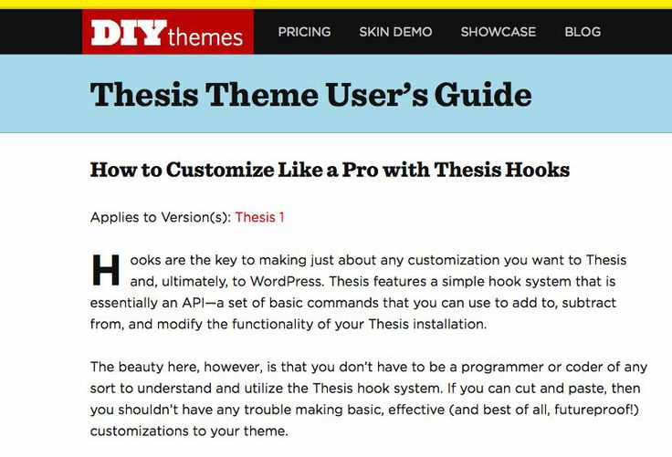 Thesis custom hooks