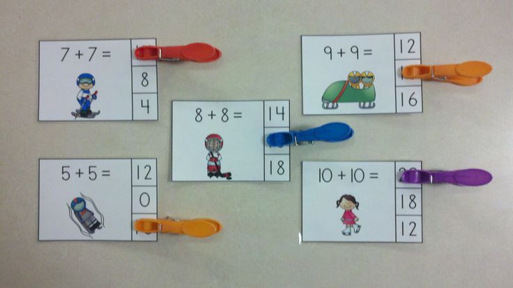 Winter Sports Fun Doubles Addition Math Centers (Sums of 0 to 20) $ #Winter #...