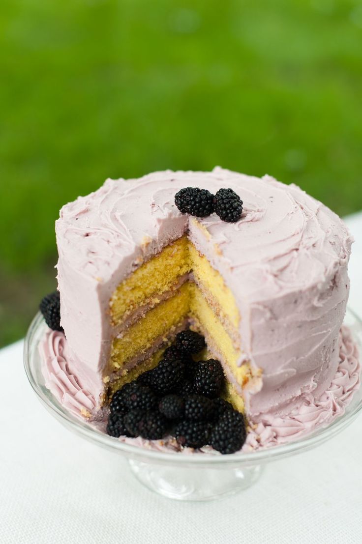 Lemon And Blackberry Cake Lemon And Blackberry Cake