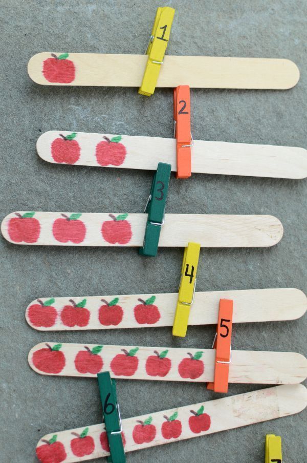 Apple-Zählaktivität – Play to Learn Preschool