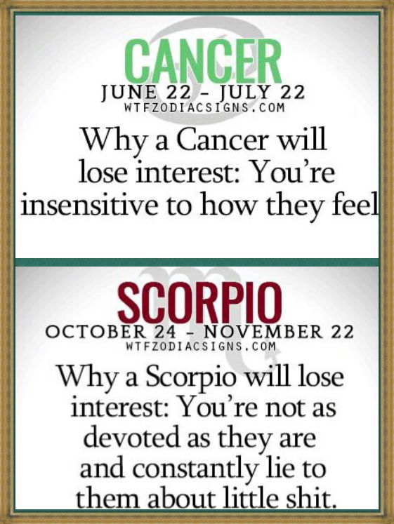 Cancer Man and Cancer Woman