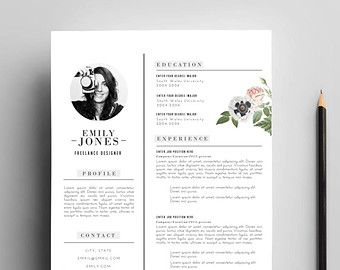 inspirational design pages resume templates