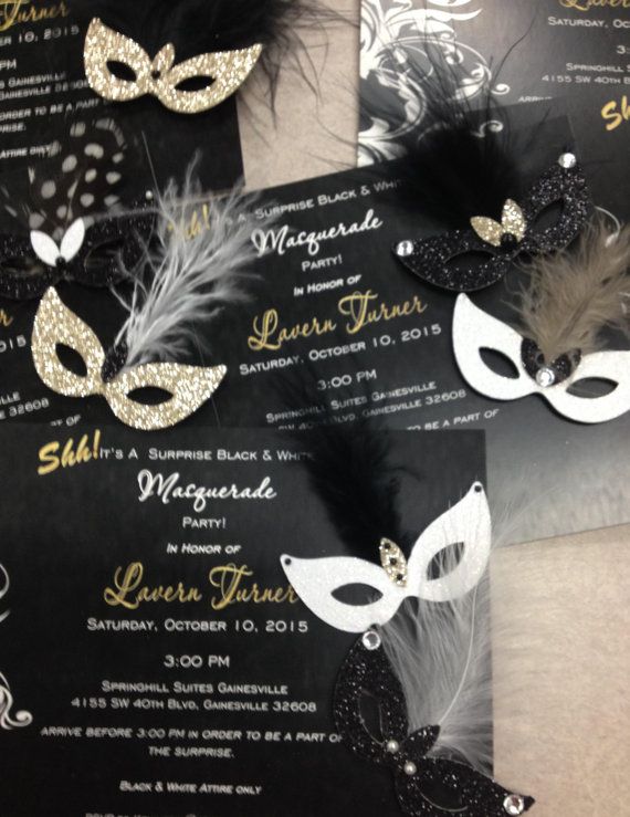 masquerade invite ideas