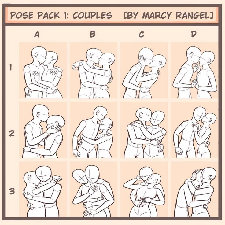 Drawing meme Couple Poses by MarcyRangel on DeviantArt