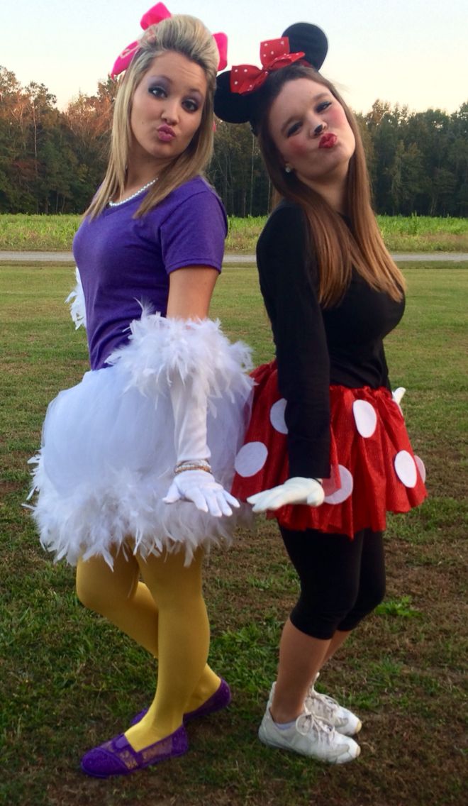 im not into disney characters but these are easy and cute as can be minnie mouse and daisy duck halloween costumes - Easy Homemade Halloween Costumes For Teenage Girl im not into disney characters but these are easy and cute as can be minnie mouse and daisy duck halloween costumes - Easy Homemade Halloween Costumes For Teenage Girl