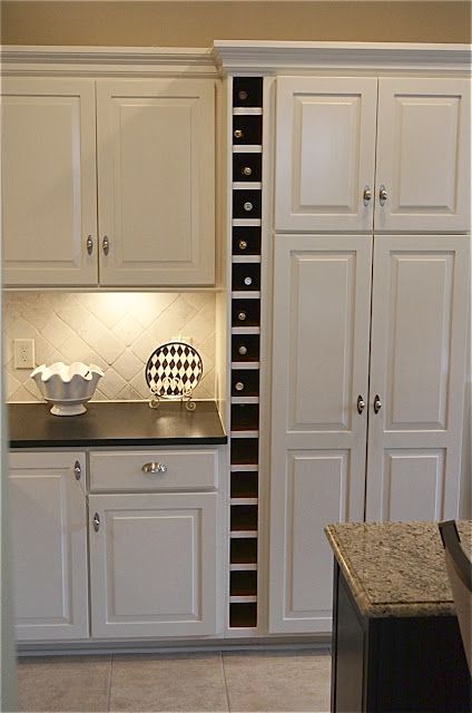 Best 25 Wine Bottle Storage Ideas On Pinterest Rack The Yellow Cape Cod Dramatic Kitchen Makeover Before And After Love Wine Storage