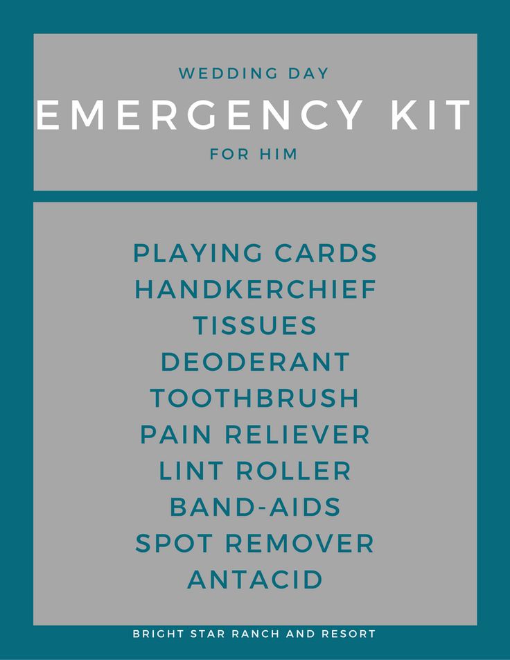 Wedding Day Emergency Kits His And Hers Wedding Day Emergency Kits His And Hers