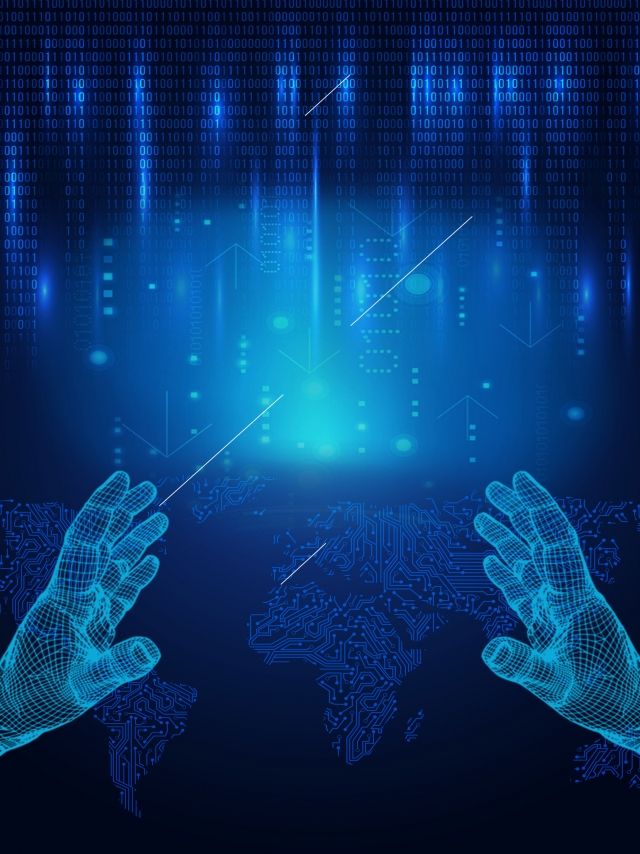 Blue Minimalistic Smart Technology Background Fundos Legais