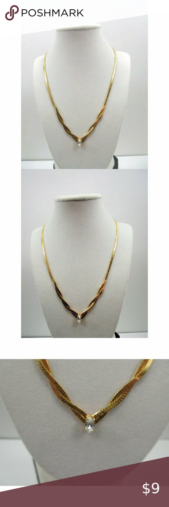 deep v neck necklace