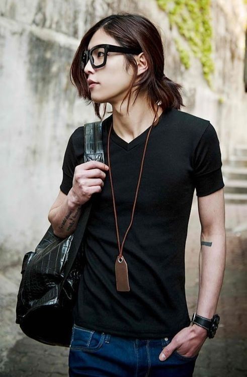 Shorts daddy asian long hair