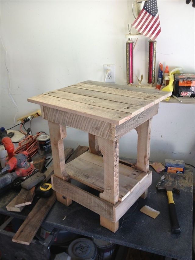 barkruk met lange pallet