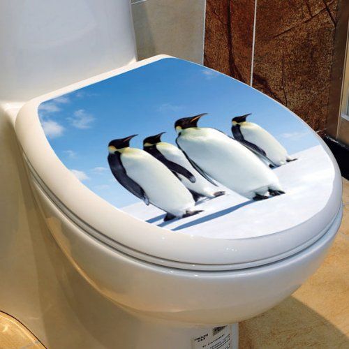 Enchanting Penguin Decorated Toilet Seat Pictures - Best image 3D ... Enchanting Penguin Decorated Toilet Seat Pictures - Best image 3D ...