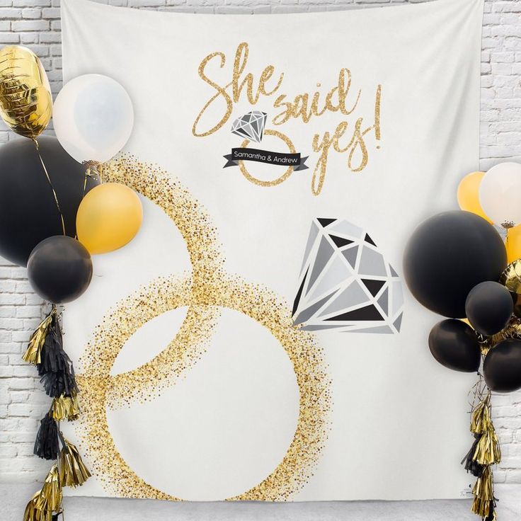 bachelorette party banner she said yes we said Vegas banner bridal shower banner engagement party banner engagement photo props engaged sign