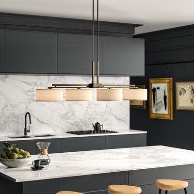 Hubbardton Forge Trestle 4 - Light Kitchen Island Linear Pendant