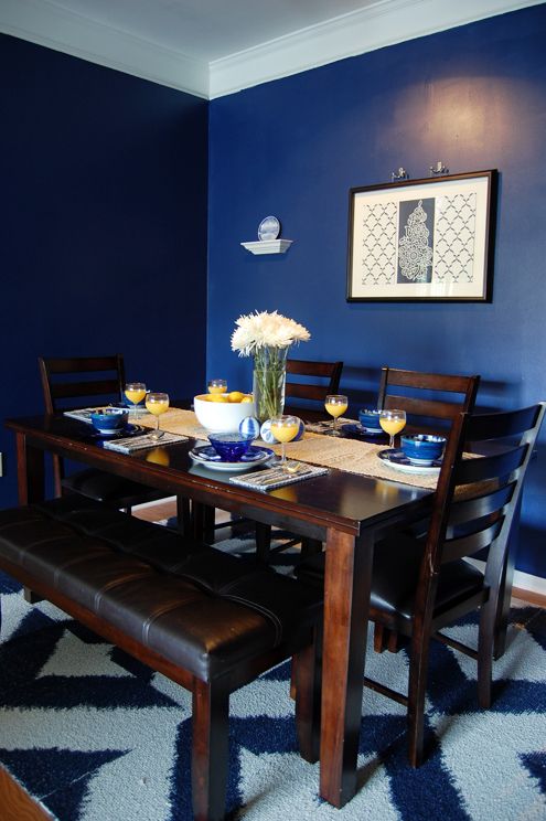 Glidden S Rich Navy Color Matched To Behr Premium Plus Paint With Glidden S Rich Navy Color Matched To Behr Premium Plus Paint With Primer In It Low Voc Of Course Colors 2019 Dining Room Blue