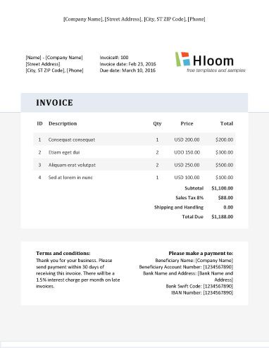 152 best Invoice Templates images on Pinterest Invoice template - billing format in word 152 best Invoice Templates images on Pinterest Invoice template - billing format in word