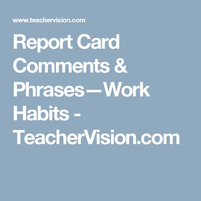 8 best Report card comments images on Pinterest Preschool report - report card 8 best Report card comments images on Pinterest Preschool report - report card