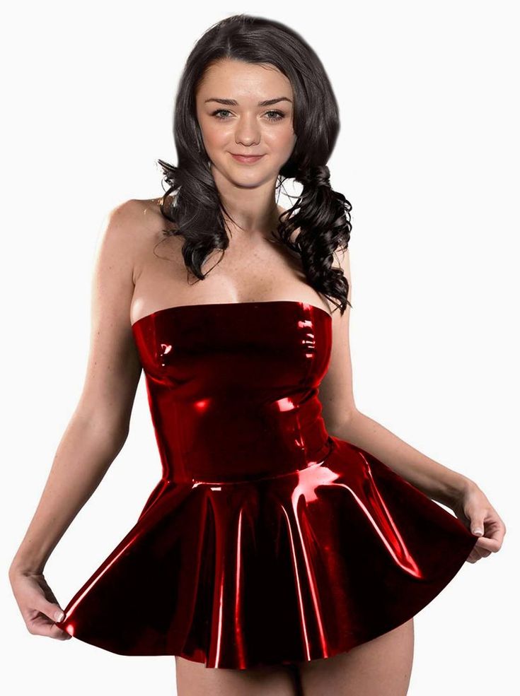 Latex mini dress