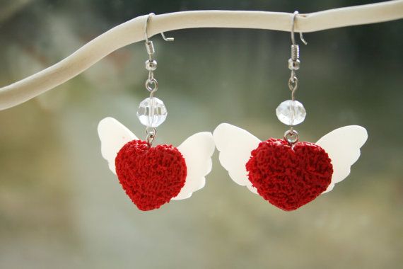 Pendientes de corazón de plata espárragos Post Corazones Rojo Esmalte Amor románico Regalo Presente