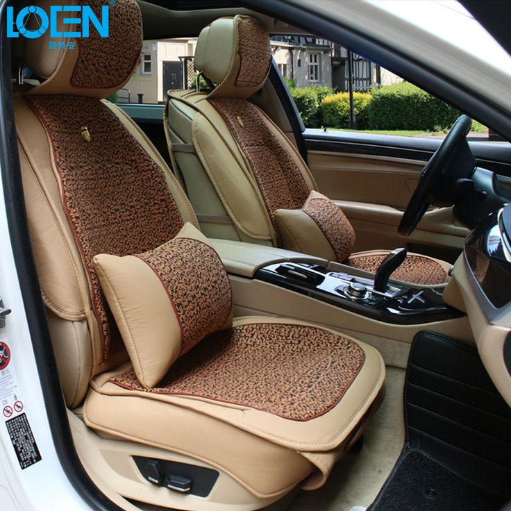 1 Set Linen Car Seat Covers Supports Leather Auto Interior Decoration Accessories Protector For BMW